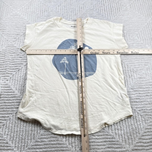 Madewell X Walker Noble Shirt Womens XS Palm Tree Graphic Beach Summer Resort - Picture 5 of 8